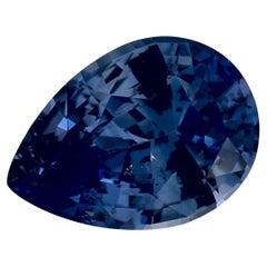 2.80 Ct Blue Sapphire Pear Loose Gemstone