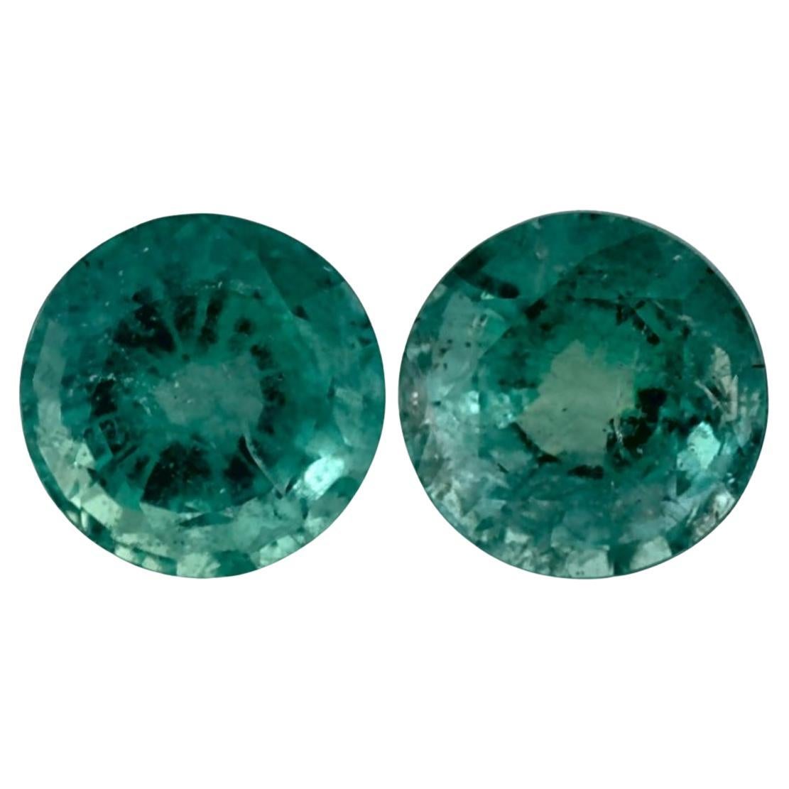 2.80 Ct Emerald Round Loose Gemstone For Sale