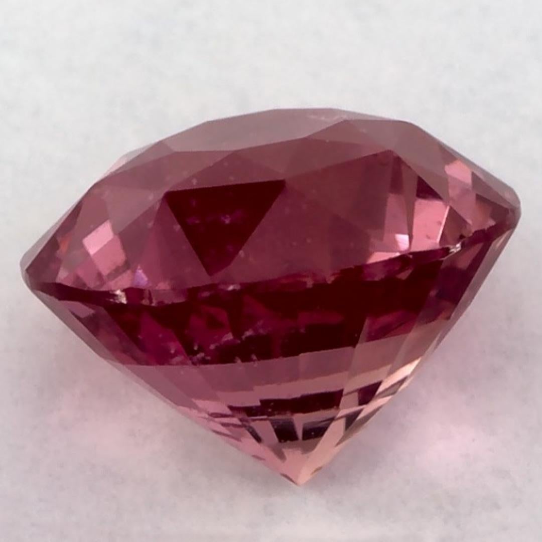 2.80 Ct Pink Sapphire Round Loose Gemstone In New Condition For Sale In Fort Lee, NJ