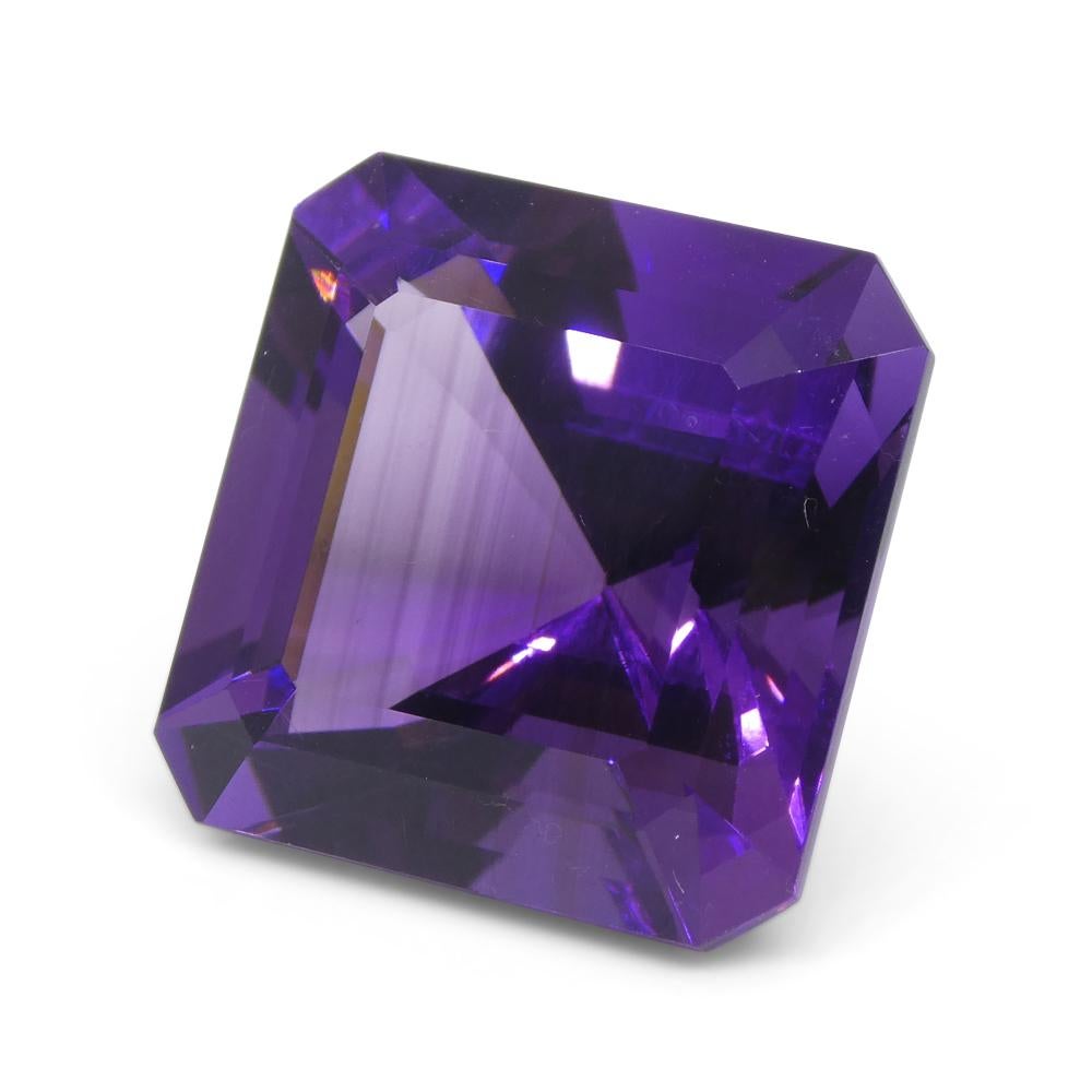 28.09ct Square Purple Amethyst from Uruguay For Sale 6