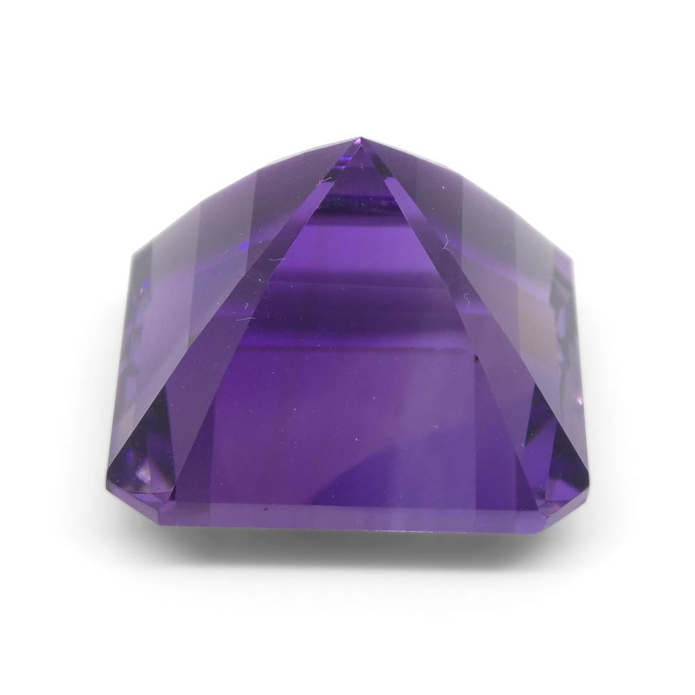 28.09ct Square Purple Amethyst from Uruguay Neuf - En vente à Toronto, Ontario