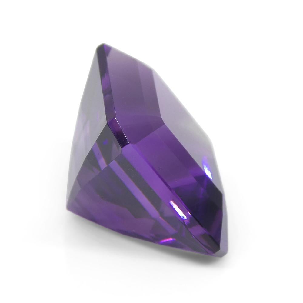 28.09ct Square Purple Amethyst from Uruguay For Sale 3