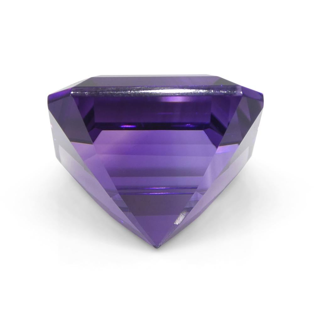 28.09ct Square Purple Amethyst from Uruguay en vente 4