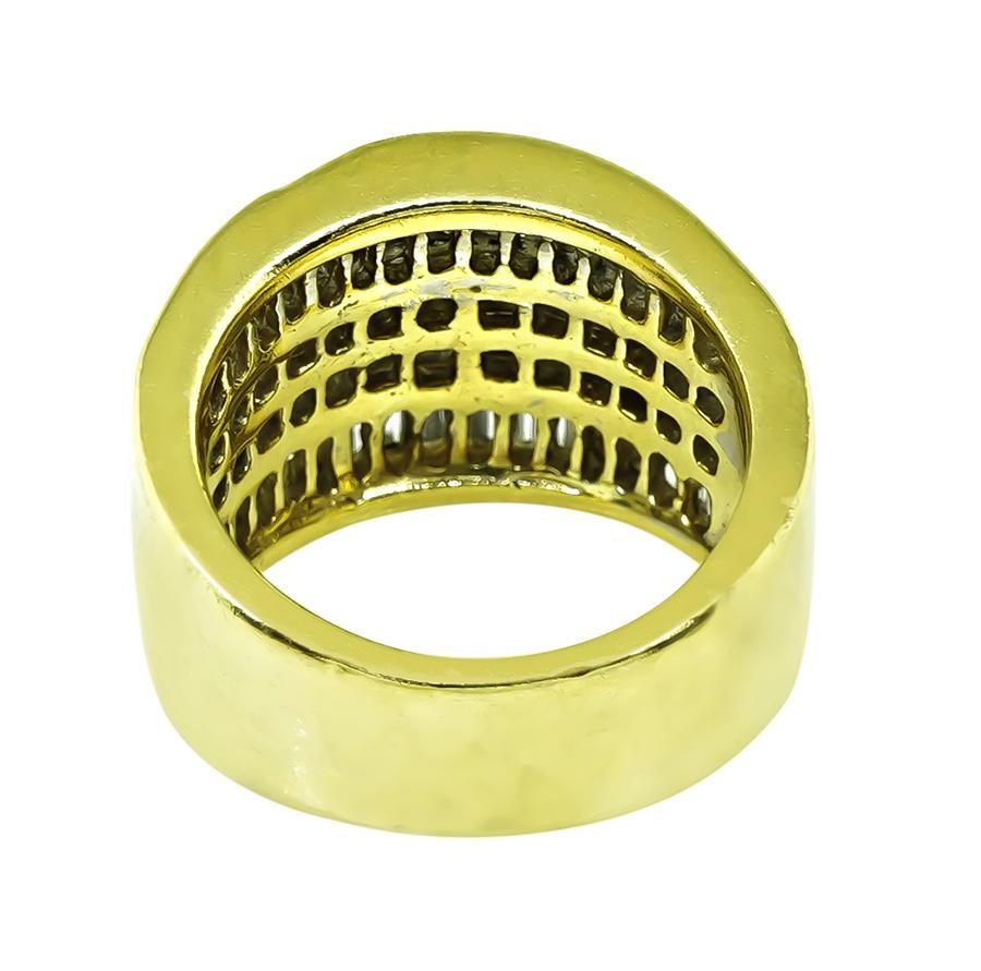 2.80ct Diamond Gold Ring In Good Condition For Sale In New York, NY
