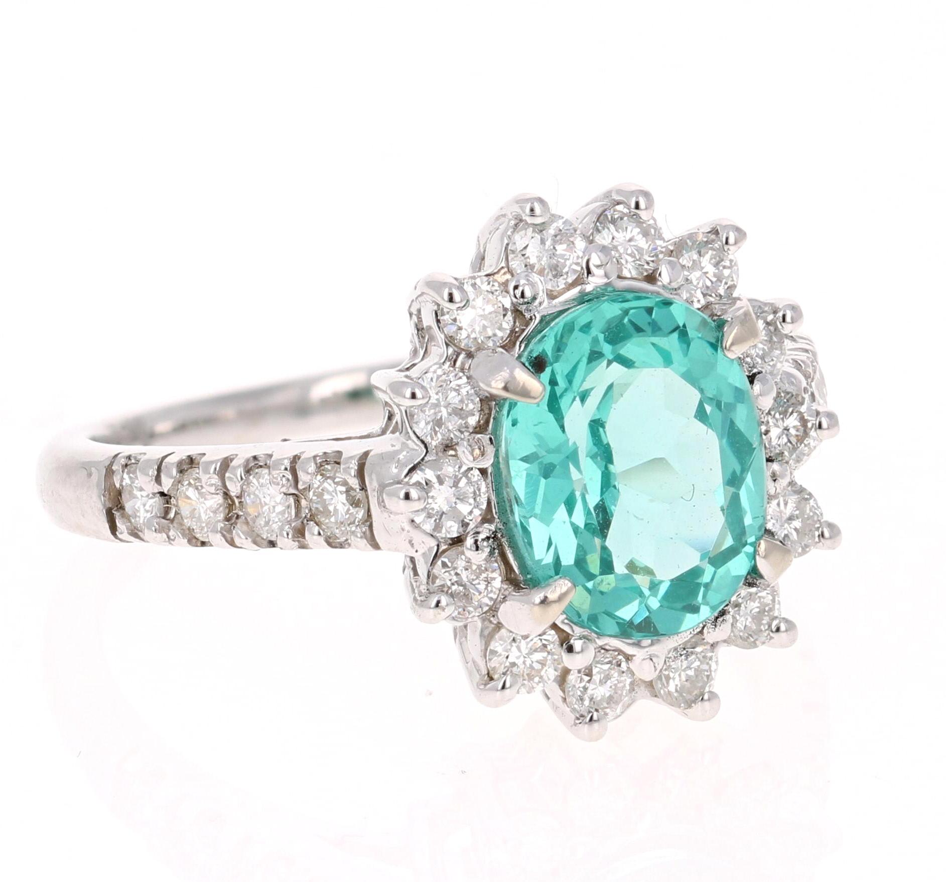 This stunning Apatite and Diamond Ring can easily transform into a unique and classy engagement ring for your special someone!  

Apatites are found in various places around the world including Myanmar, Kenya, India, Brazil, Sri Lanka, Norway,