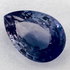 2.81 Ct Blue Sapphire Pear Loose Gemstone (pierre précieuse en vrac)