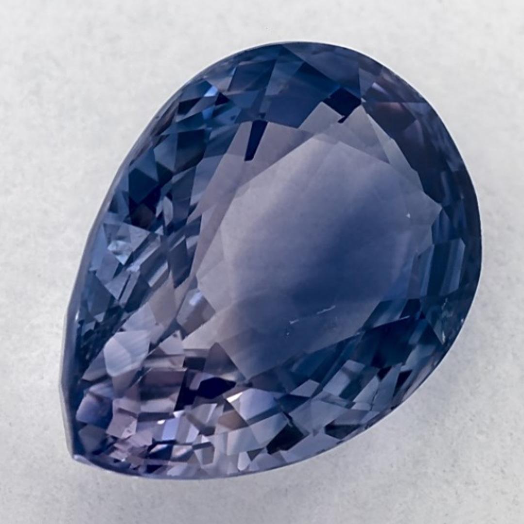 Taille poire 2.81 Ct Blue Sapphire Pear Loose Gemstone (pierre précieuse en vrac) en vente