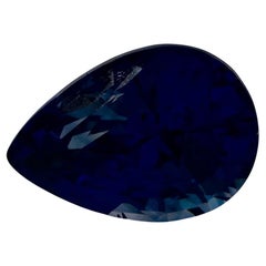 2.81 Ct Blue Sapphire Pear Loose Gemstone