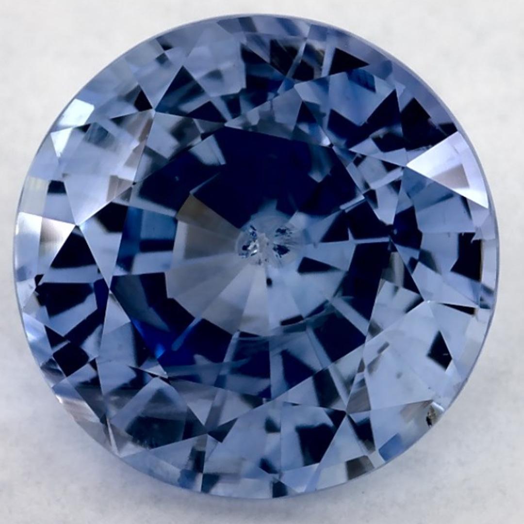 2.81 Karat Blauer runder Saphir, loser Edelstein (Rundschliff) im Angebot