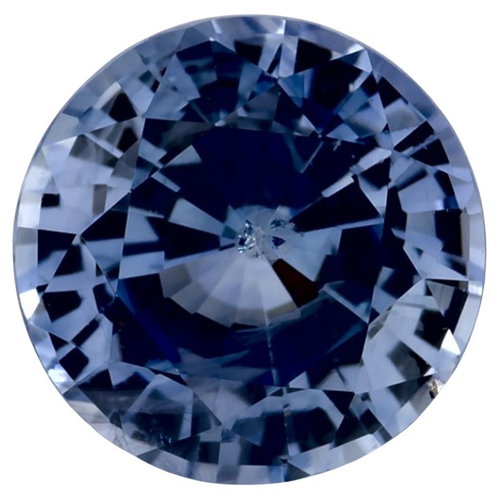 2.81 Karat Blauer runder Saphir, loser Edelstein