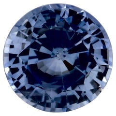 2.81 Karat Blauer runder Saphir, loser Edelstein