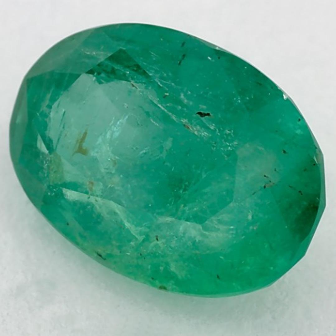 Oval Cut 2.81 Ct Emerald Oval Loose Gemstone For Sale