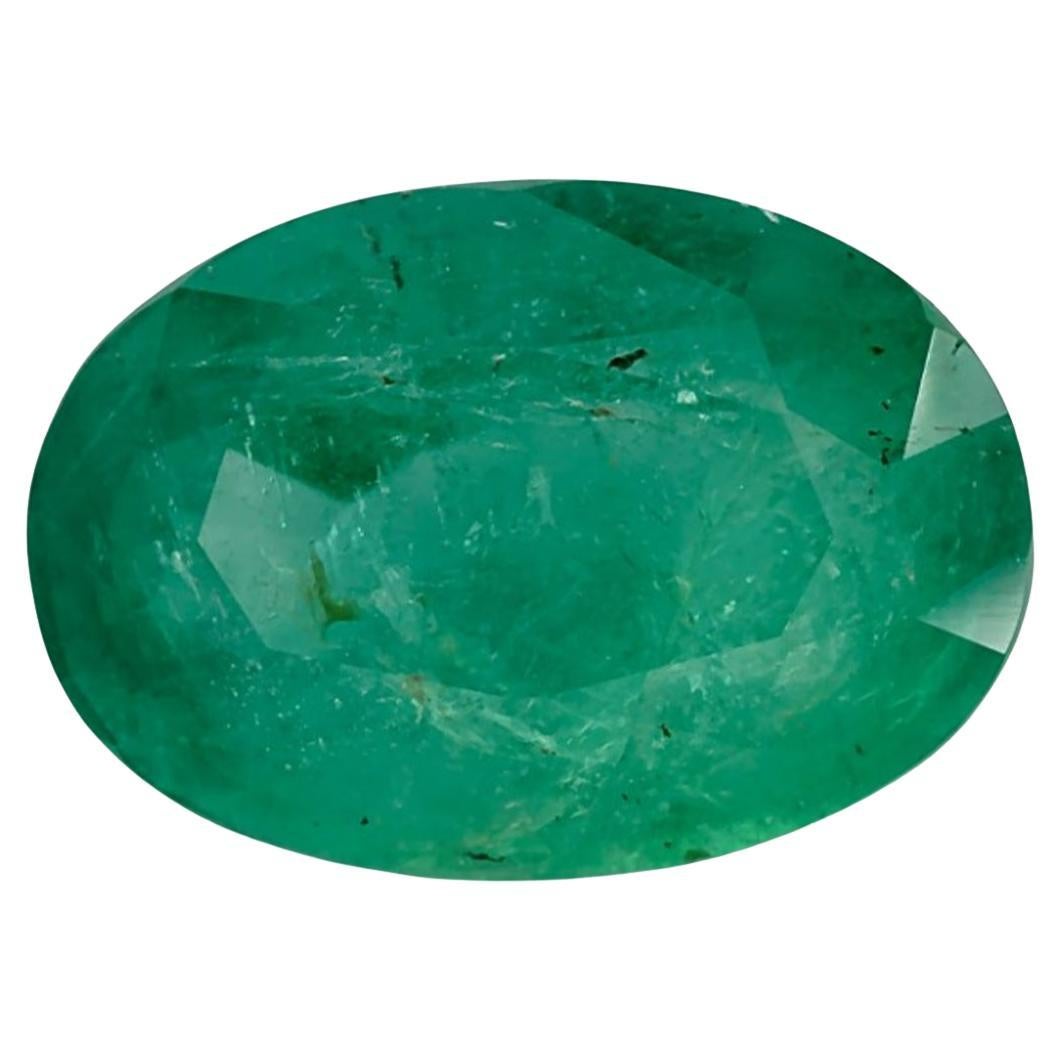 2.81 Ct Emerald Oval Loose Gemstone For Sale