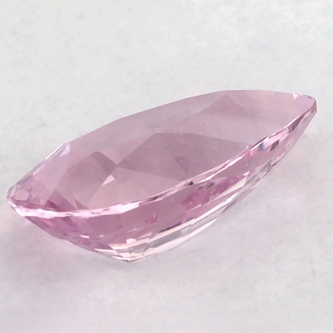 2.81 Ct Pink Sapphire Pear Loose Gemstone (pierre précieuse en vrac) en vente 3