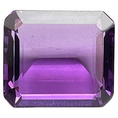 28.12 Carat Amethyst Top Quality Faceted Octagon Cut stone Gemstone For Jewelry 