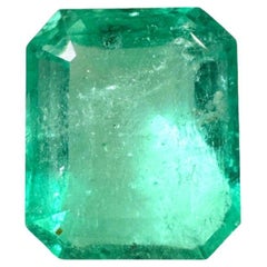2.81ct Chunky Grüner Smaragd Schliff Muzo Edelstein 9.2x7.8 Echter Mai Geburtsstein