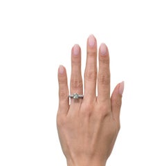 Anello di fidanzamento con diamante a taglio brillante rotondo da 2.81 ct.