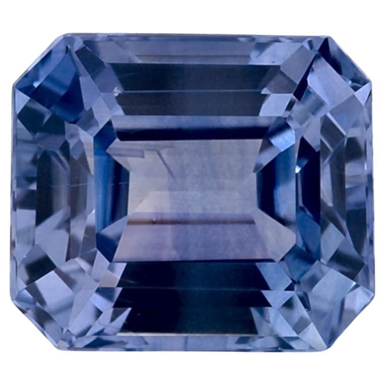 2.82 Ct Blue Sapphire Octagon Cut Loose Gemstone