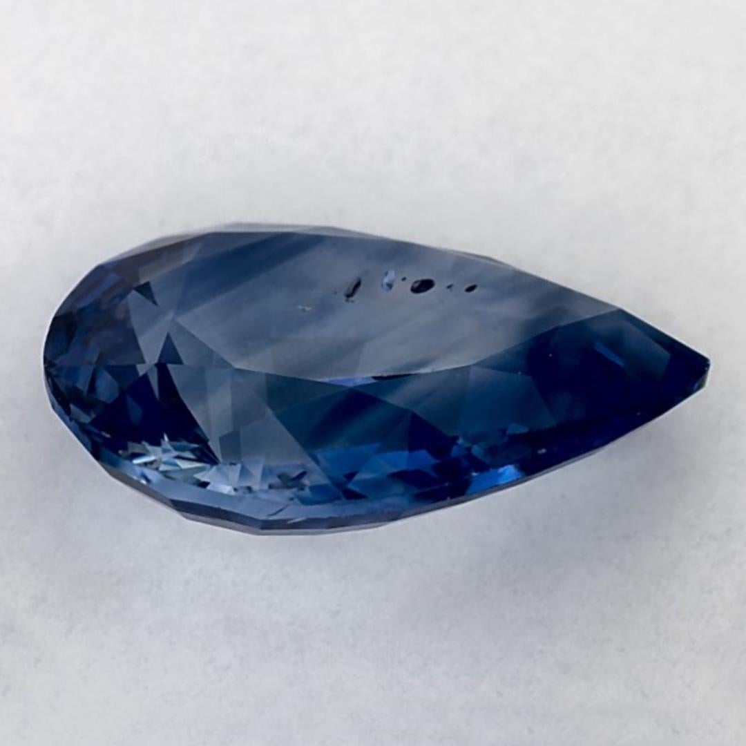 2.82 carati di zaffiro blu a forma di pera sciolto In condizioni Nuovo in vendita a Fort Lee, NJ