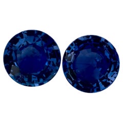 2.82 Ct Blue Sapphire Round Loose Gemstone