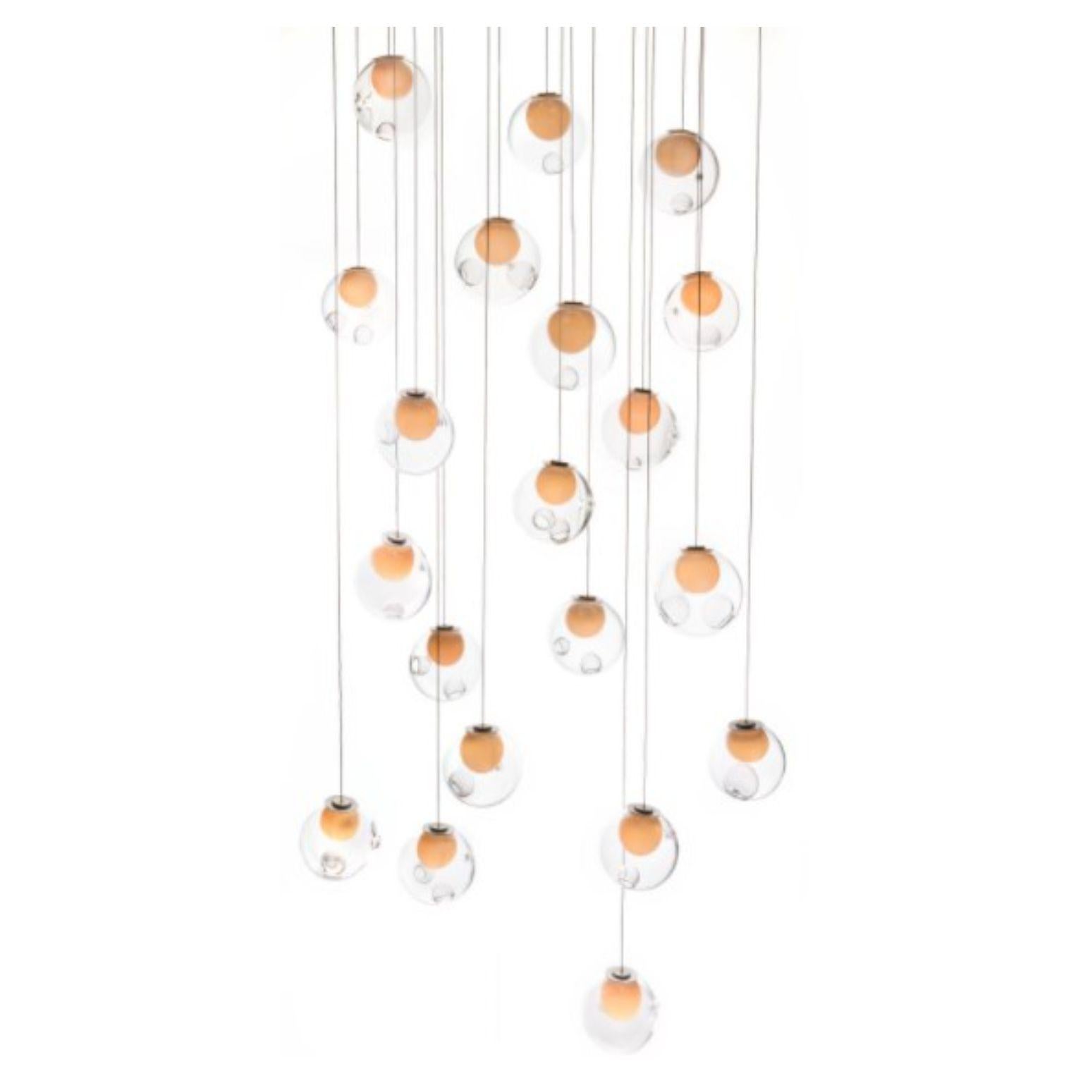28.20 pendant by Bocci
Dimensions: D 75.5 x H 300 cm
Materials: diameter brushed nickel canopy
Weight: 52 kg
Also available in different dimensions.

All our lamps can be wired according to each country. If sold to the USA it will be wired for