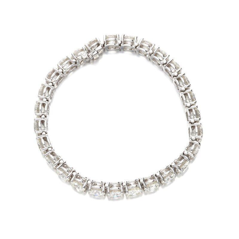 Titolo:
28,23 carati di diamante rotondo brillante J-SI1 Bracciale tennis in platino bianco


Stile:
Tennis


Metallo:
Platino bianco


Gemma 1:
Diamante da 1,01 carati


Numero di pietre:
1


Colore:
J


Chiarezza:
VS1


Forma:
Brillante