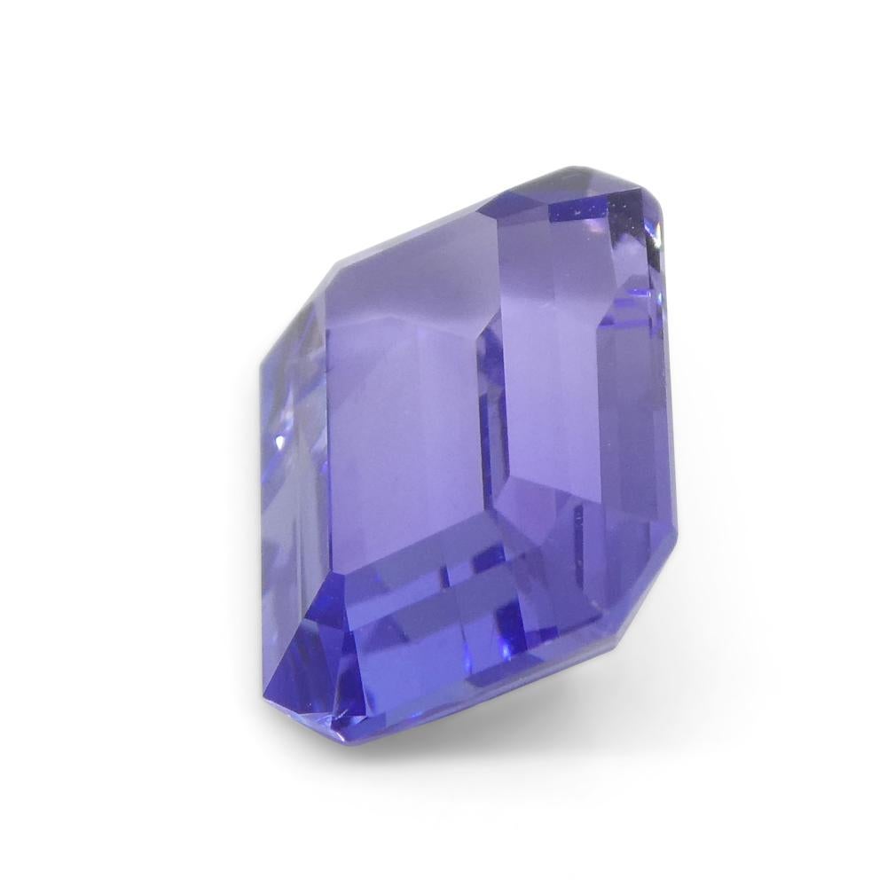 2.82ct Emerald Cut Violet Blue Tanzanite from Tanzania For Sale 1