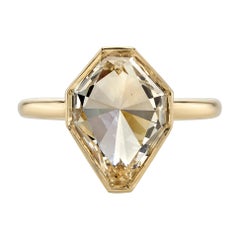2.83 Carat Kite Cut Diamond Ring