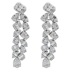 Orecchini in oro bianco con diamanti da 2,84 carati