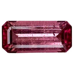 2.84 carats Pink Tourmaline Stone Emerald Cut Afghan Gemstone