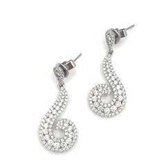Exquisite 2.04 Carat Diamond Dangle Earrings