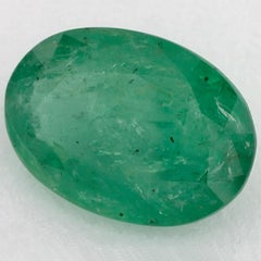 2.84 Karat Smaragd Oval Loser Edelstein