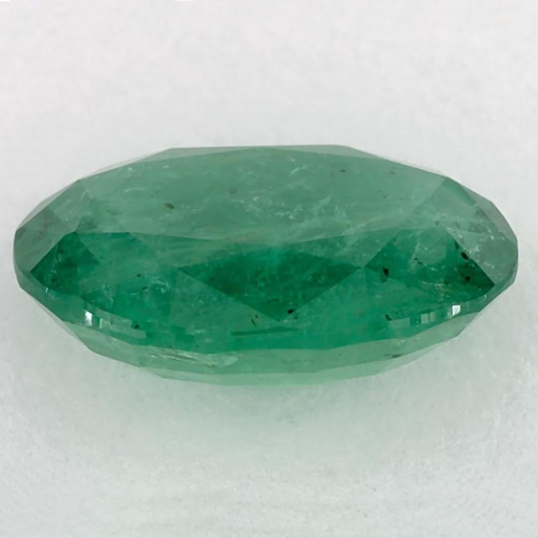 2.84 Karat Smaragd Oval Loser Edelstein im Zustand „Neu“ im Angebot in Fort Lee, NJ