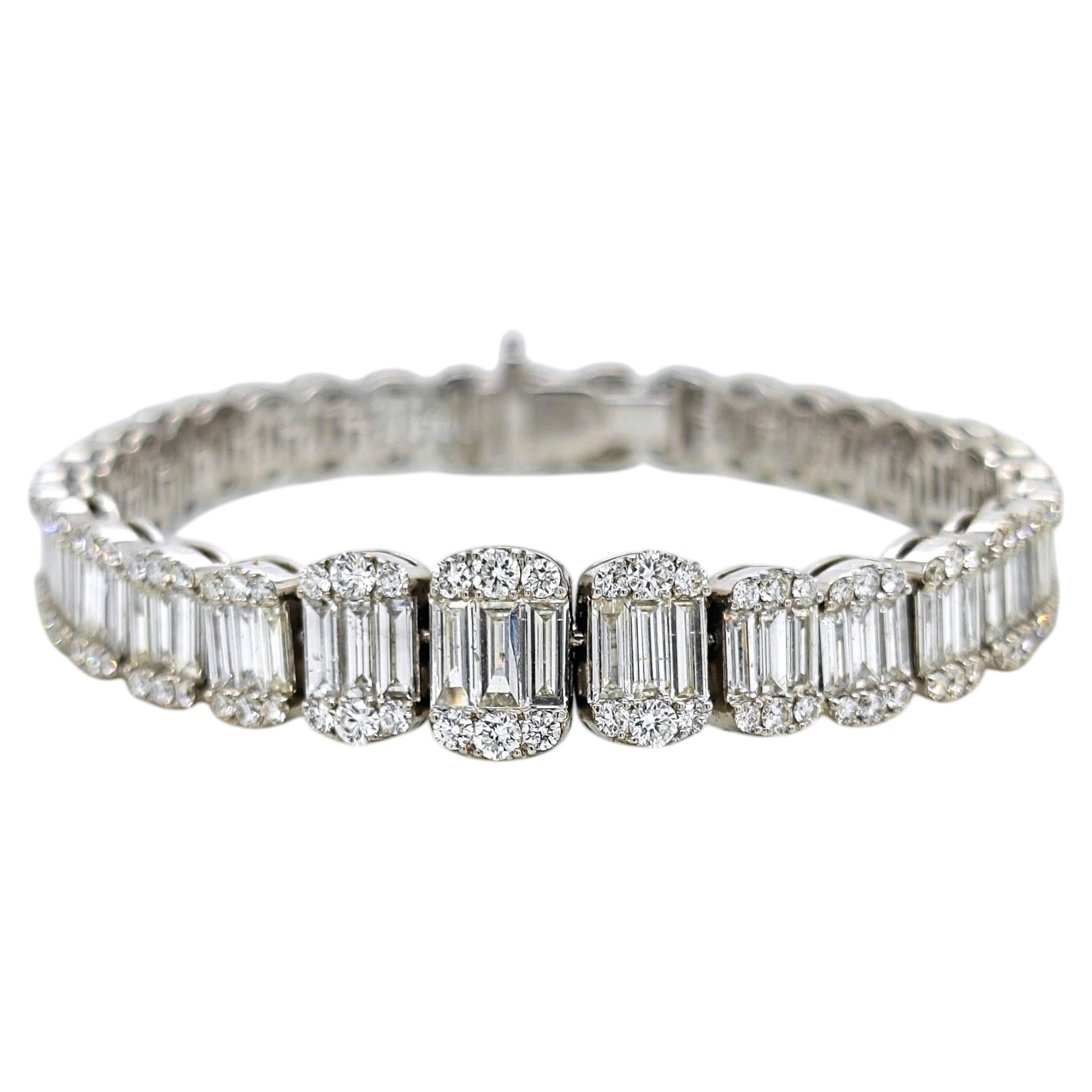 2.84 Diamond White Gold Bracelet