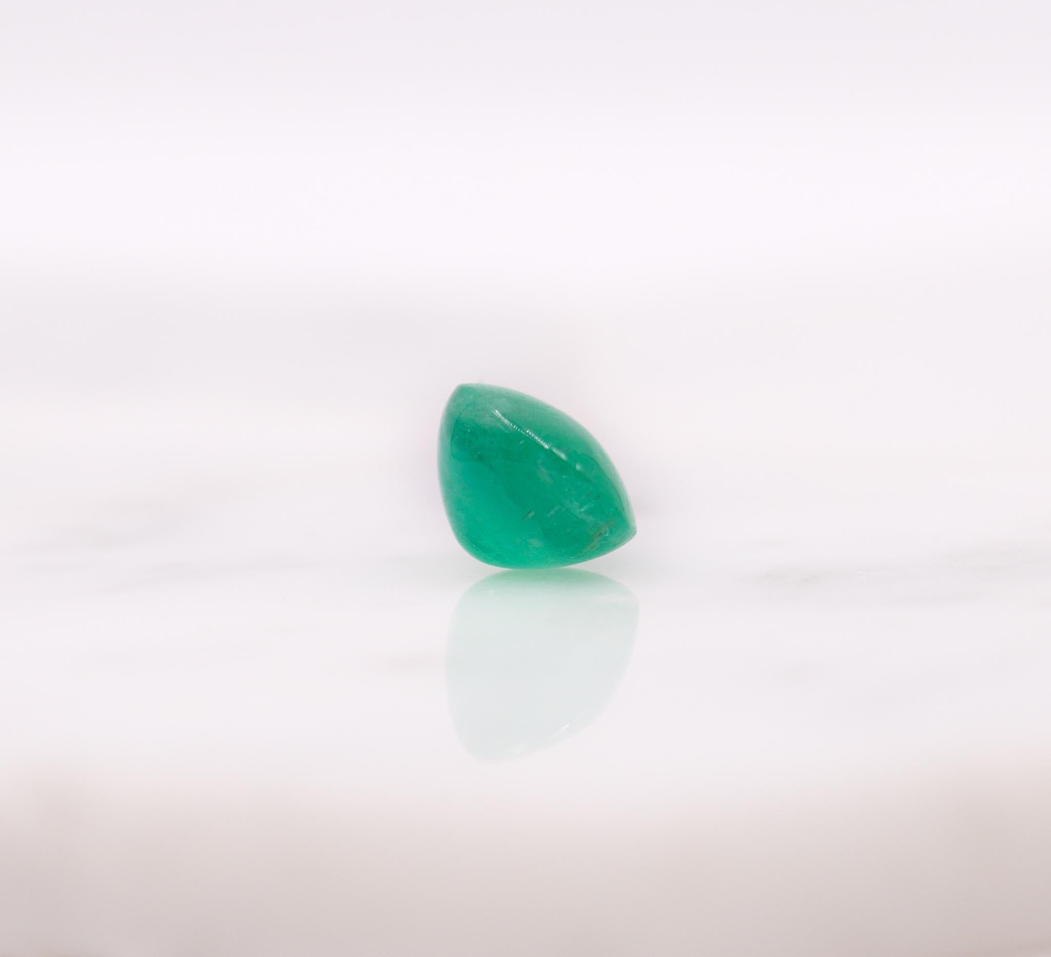 2,84ct sambischer Smaragd Lose Edelstein  Oval 9,8 x 7,9 mm im Angebot 1