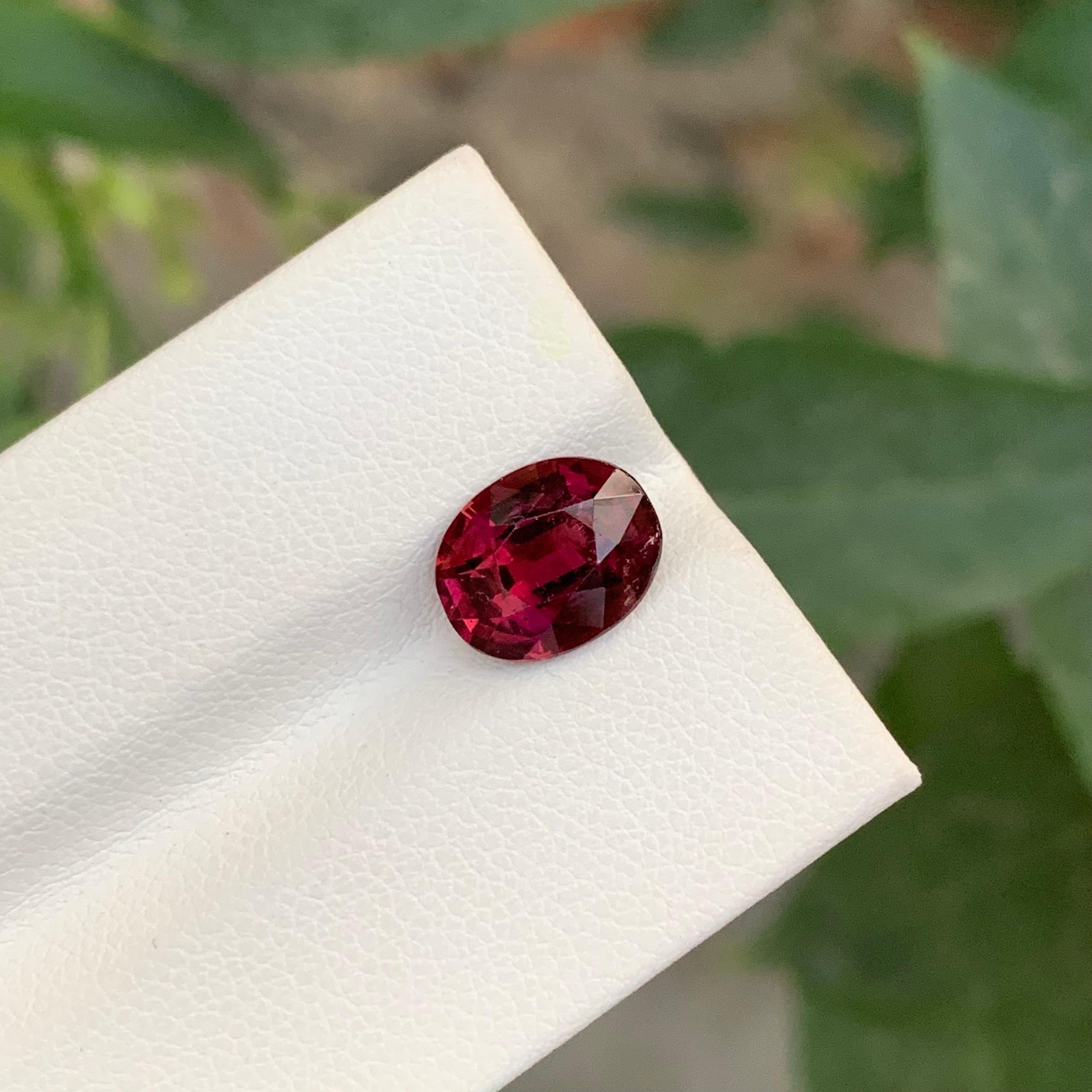 2.85 Carat Excellent Tourmaline Rubellite Faceted Oval Shape Gemstone Neuf - En vente à Peshawar, PK