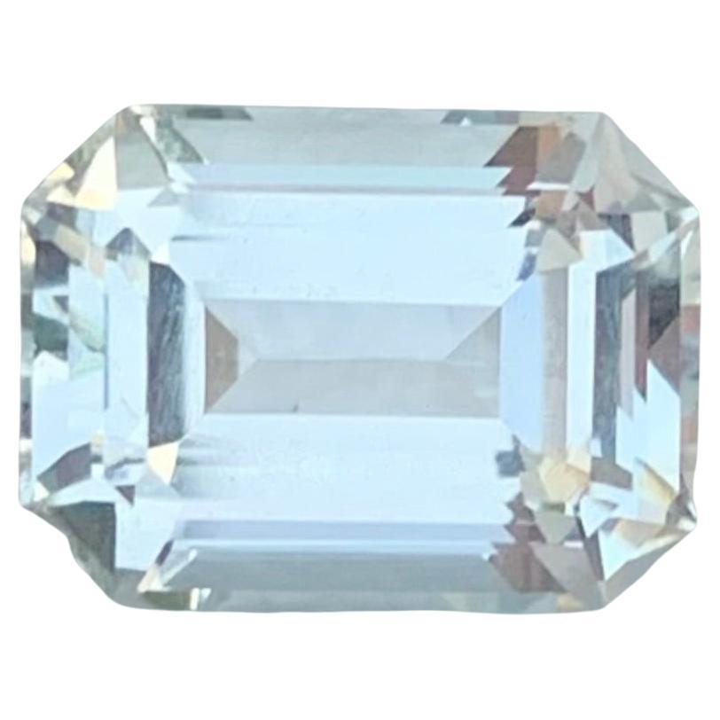 2.85 Karat natürlicher loser Aquamarin Smaragd Form Edelstein