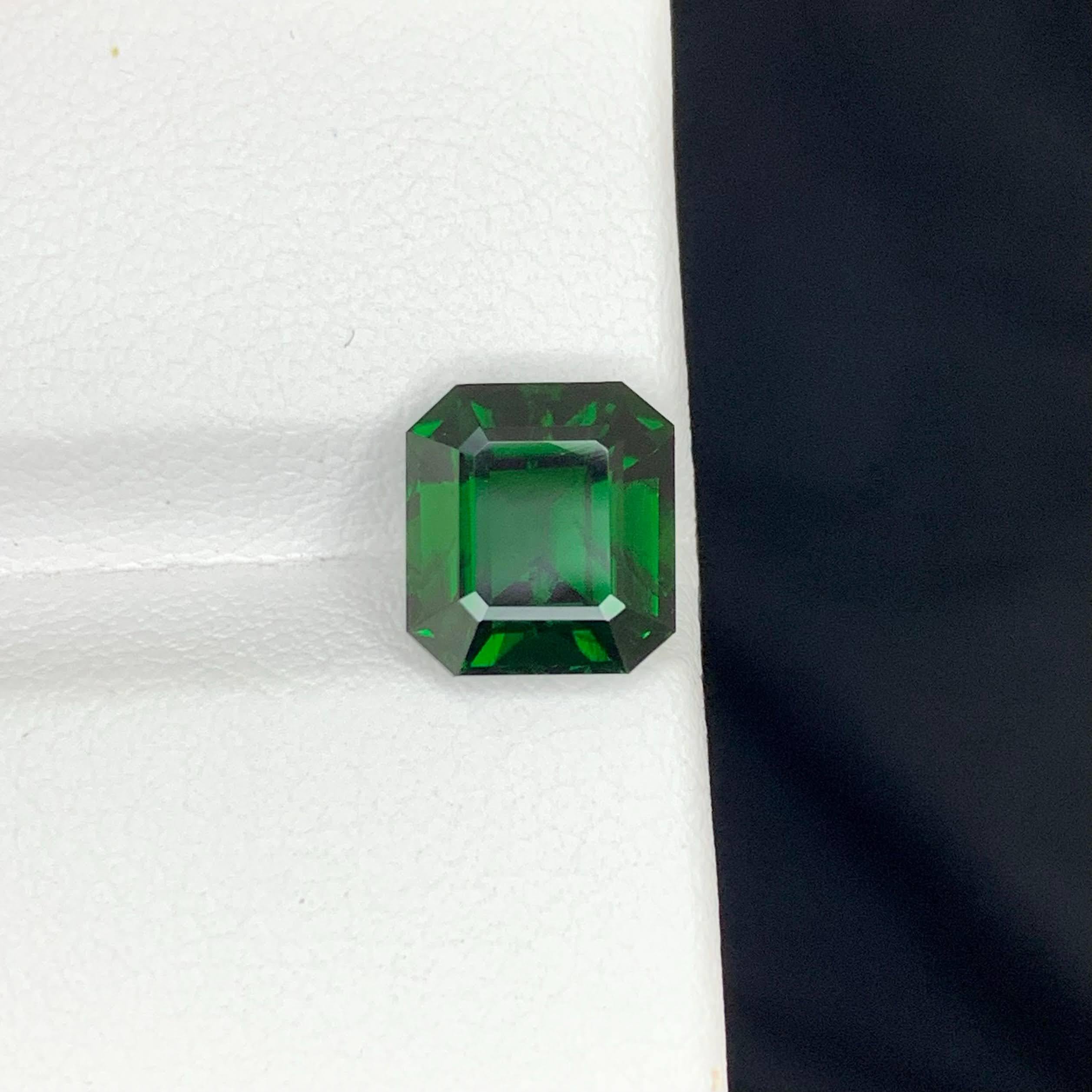 2,85 Karat Natürlicher loser Chrom Turmalin Stein Smaragd Schliff Afrikanischer Edelstein im Angebot 4