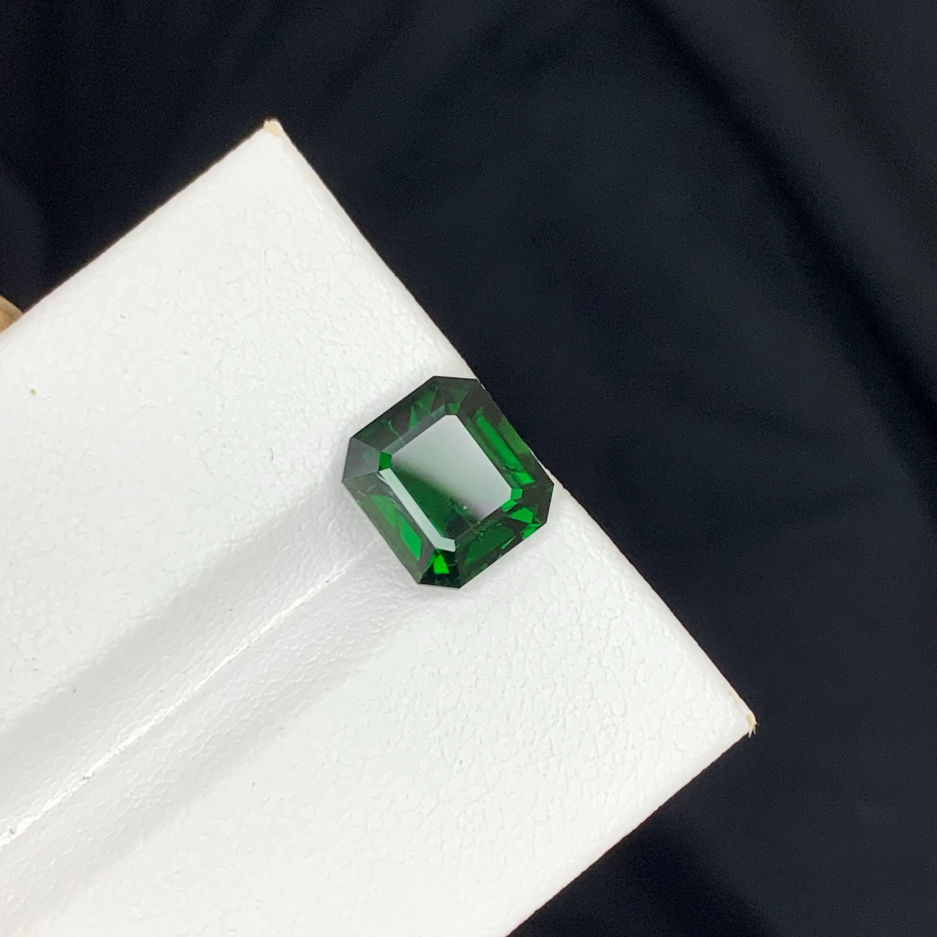 2,85 Karat Natürlicher loser Chrom Turmalin Stein Smaragd Schliff Afrikanischer Edelstein im Angebot 5