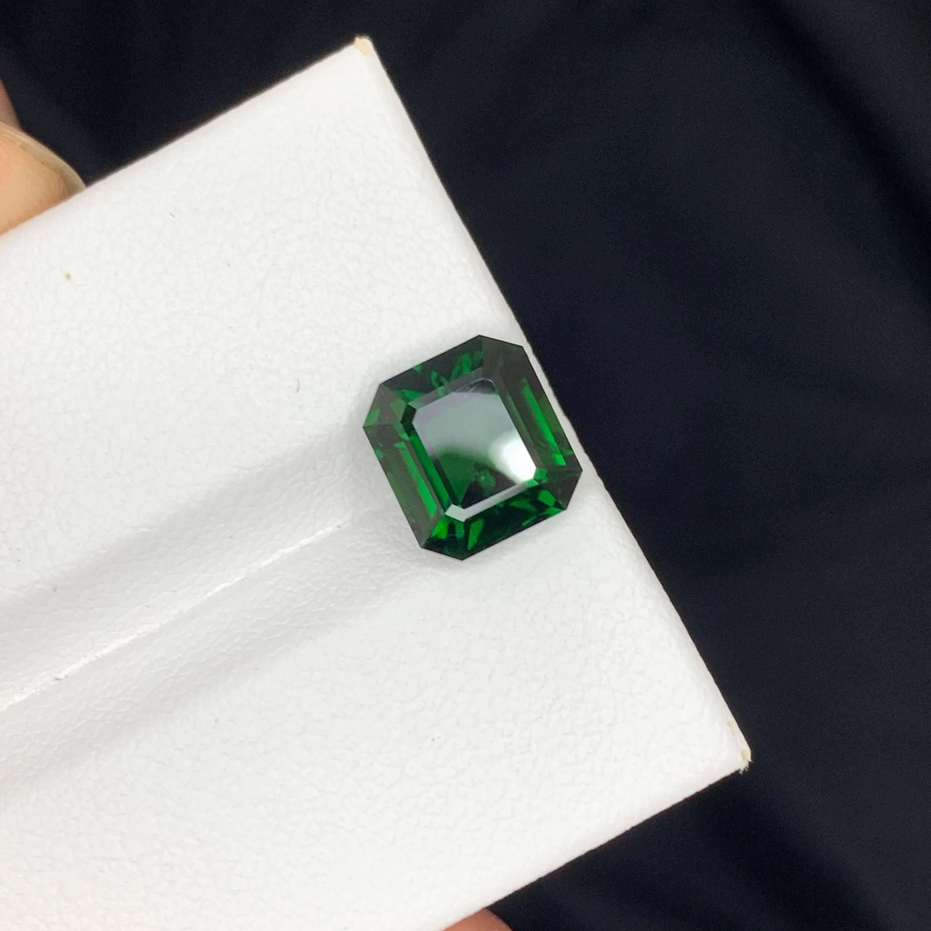 2,85 Karat Natürlicher loser Chrom Turmalin Stein Smaragd Schliff Afrikanischer Edelstein im Zustand „Neu“ im Angebot in Bangkok, TH