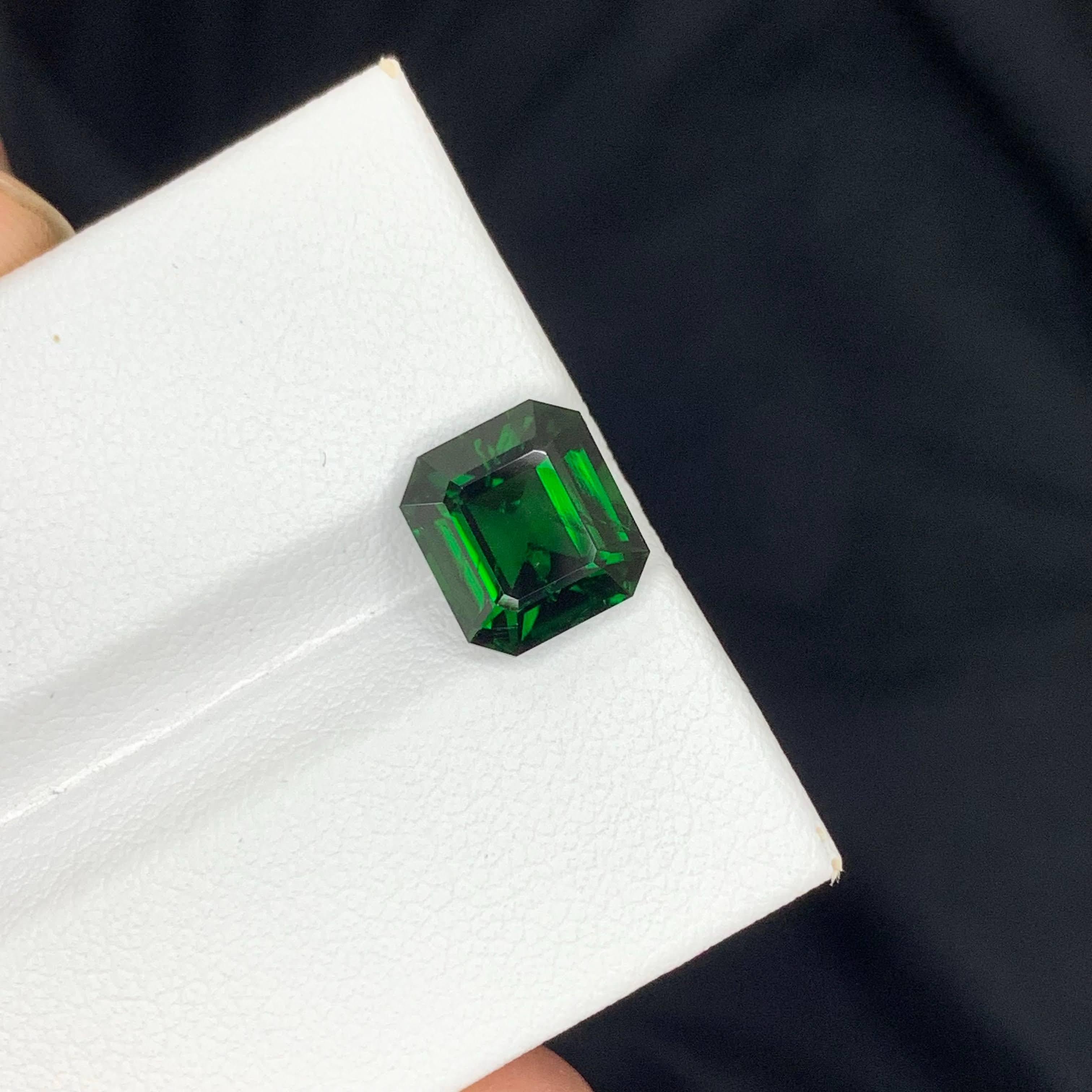 2,85 Karat Natürlicher loser Chrom Turmalin Stein Smaragd Schliff Afrikanischer Edelstein im Angebot 1