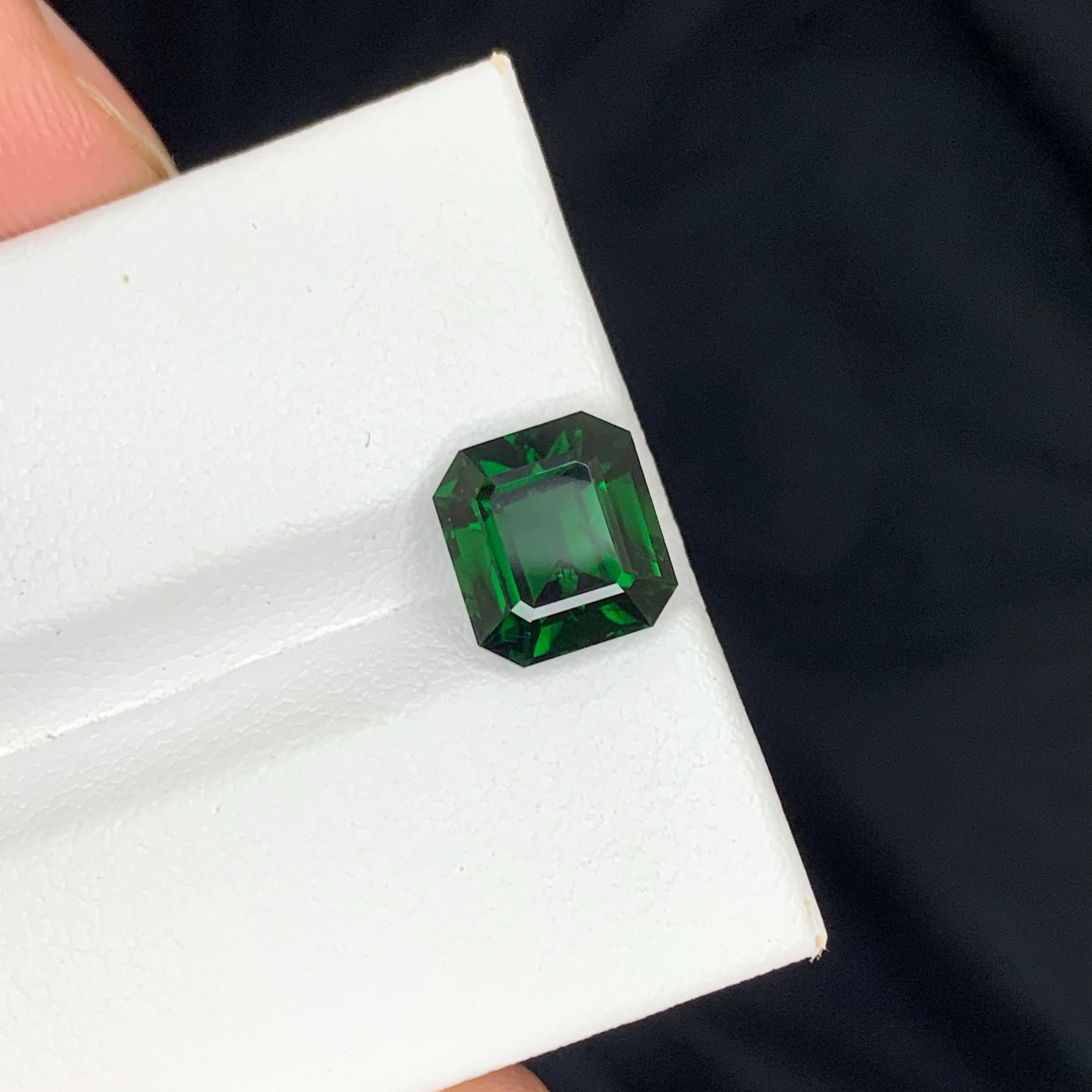 2,85 Karat Natürlicher loser Chrom Turmalin Stein Smaragd Schliff Afrikanischer Edelstein im Angebot 2