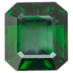 2.85 Carat Natural Loose Chrome Tourmaline Stone Emerald Cut African Gemstone