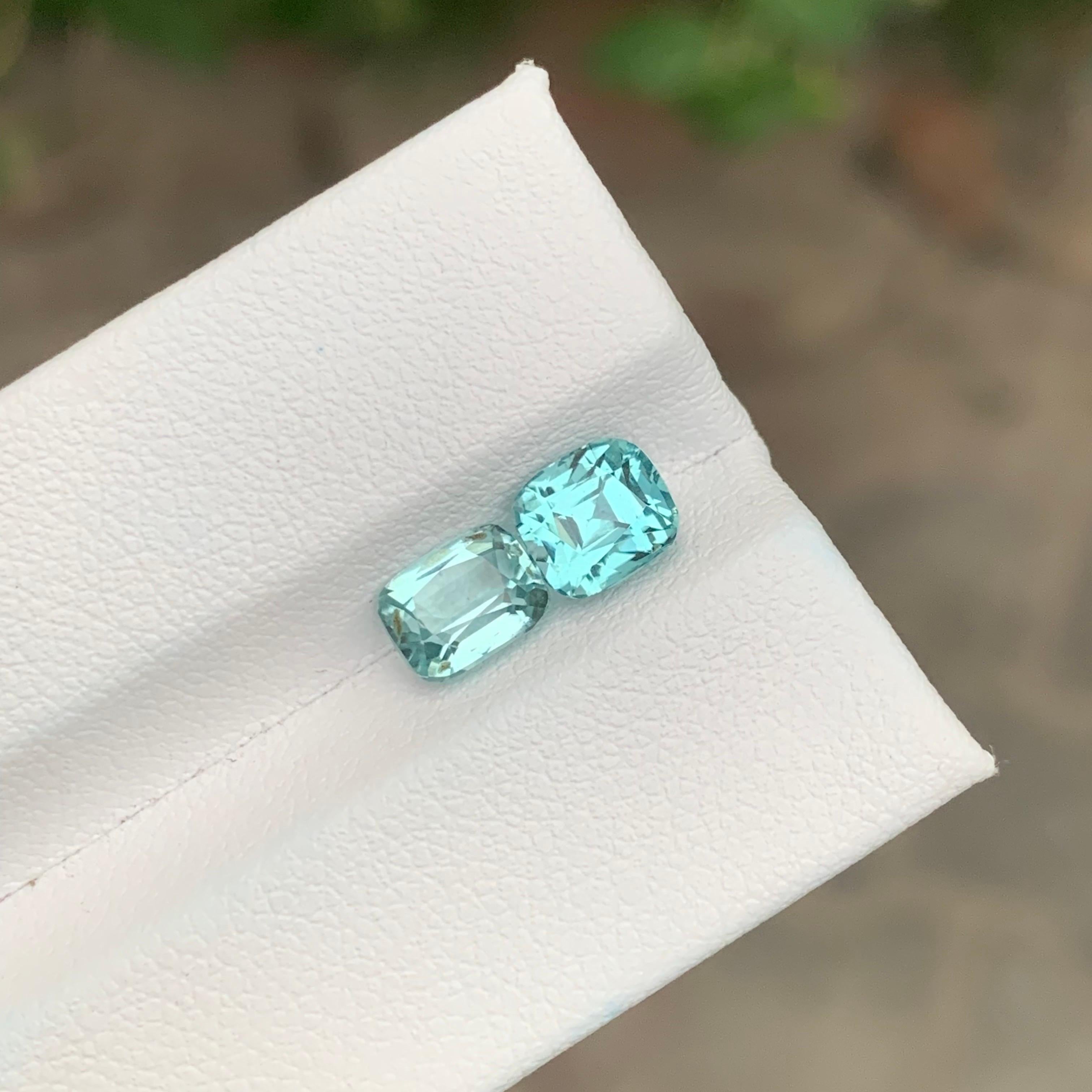 2,85 Carati Nature Dual Seafoam Tourmaline sciolto Gemma dell'Afghanistan In condizioni Nuovo in vendita a Peshawar, PK