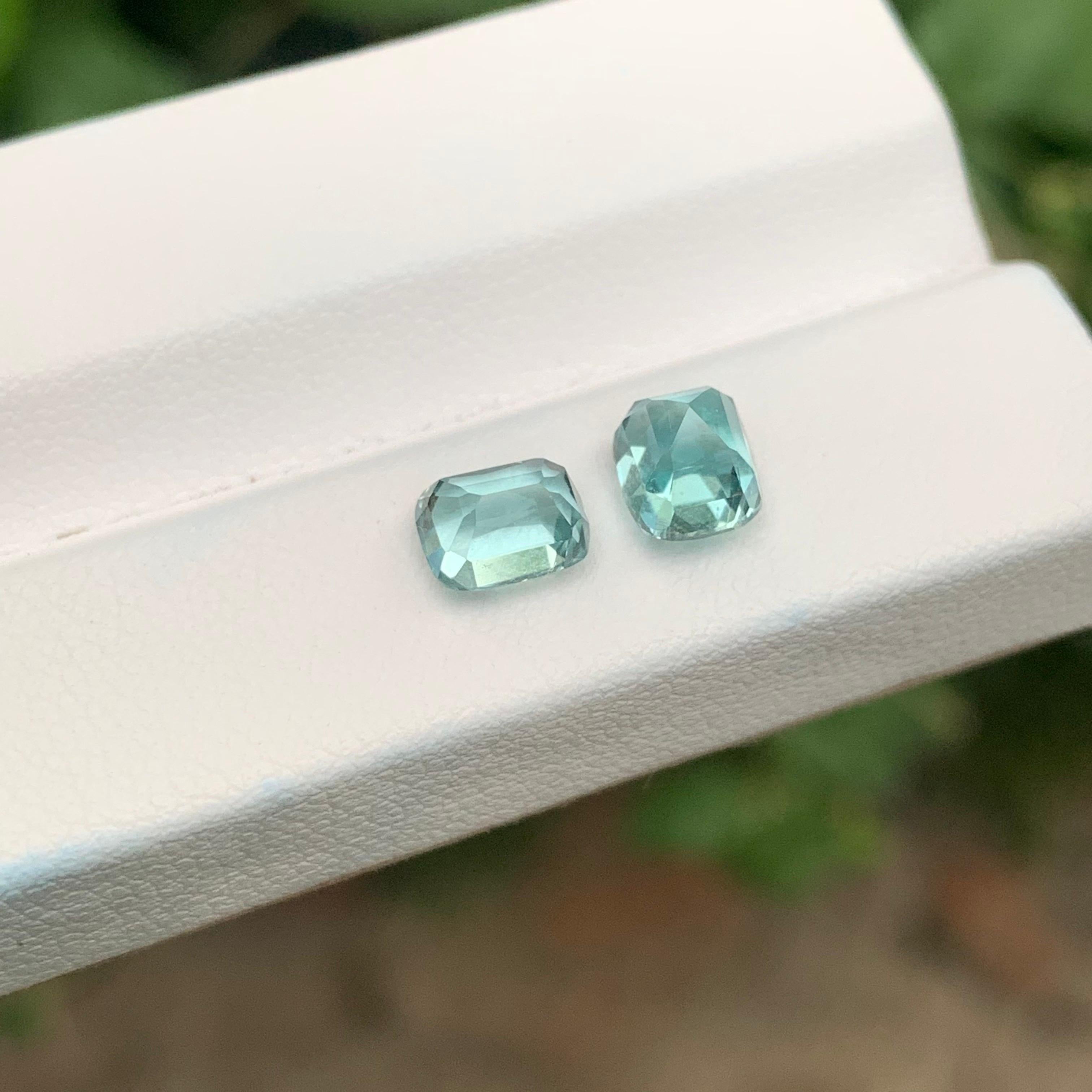da uomo o donna 2,85 Carati Nature Dual Seafoam Tourmaline sciolto Gemma dell'Afghanistan in vendita