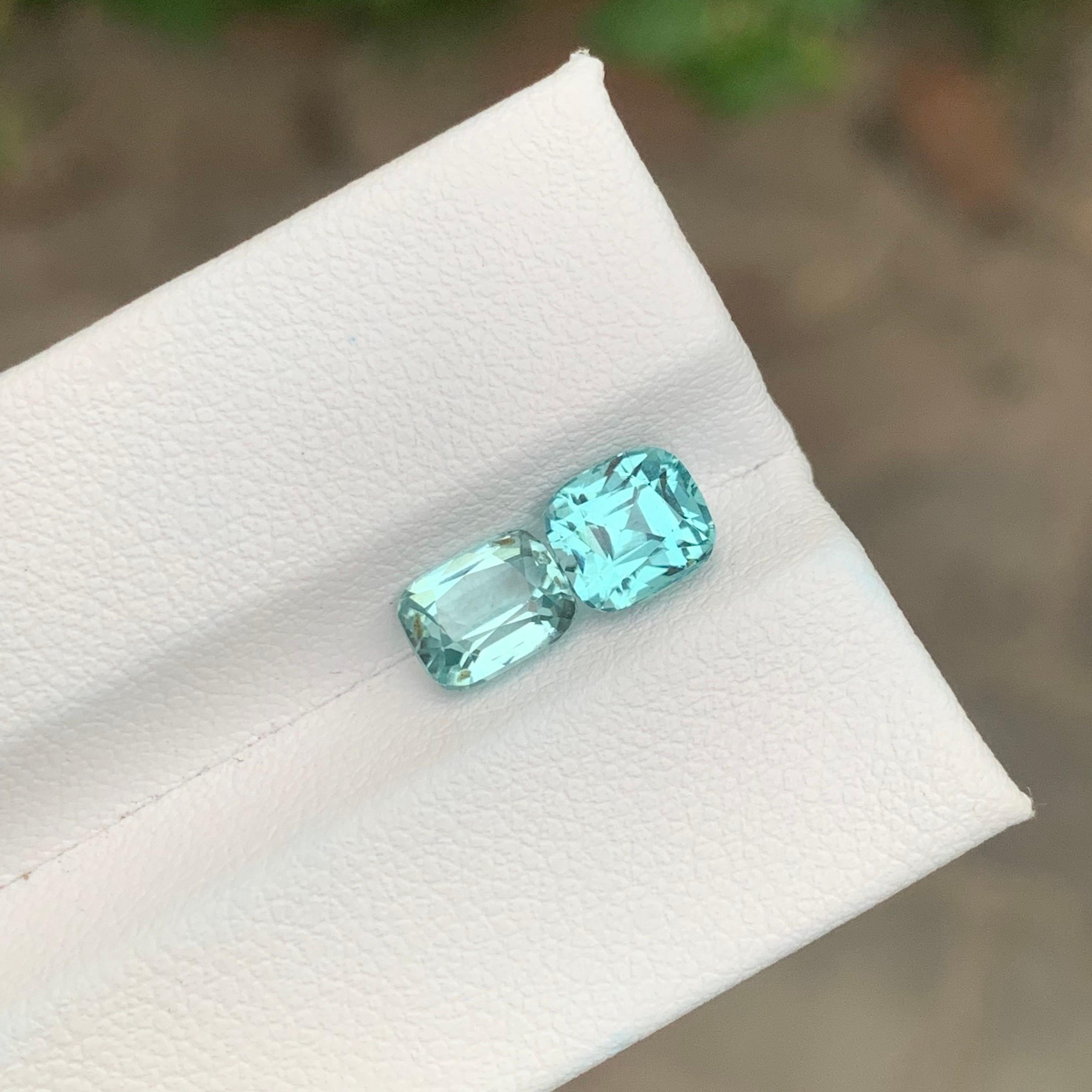 2,85 Carati Nature Dual Seafoam Tourmaline sciolto Gemma dell'Afghanistan in vendita 1