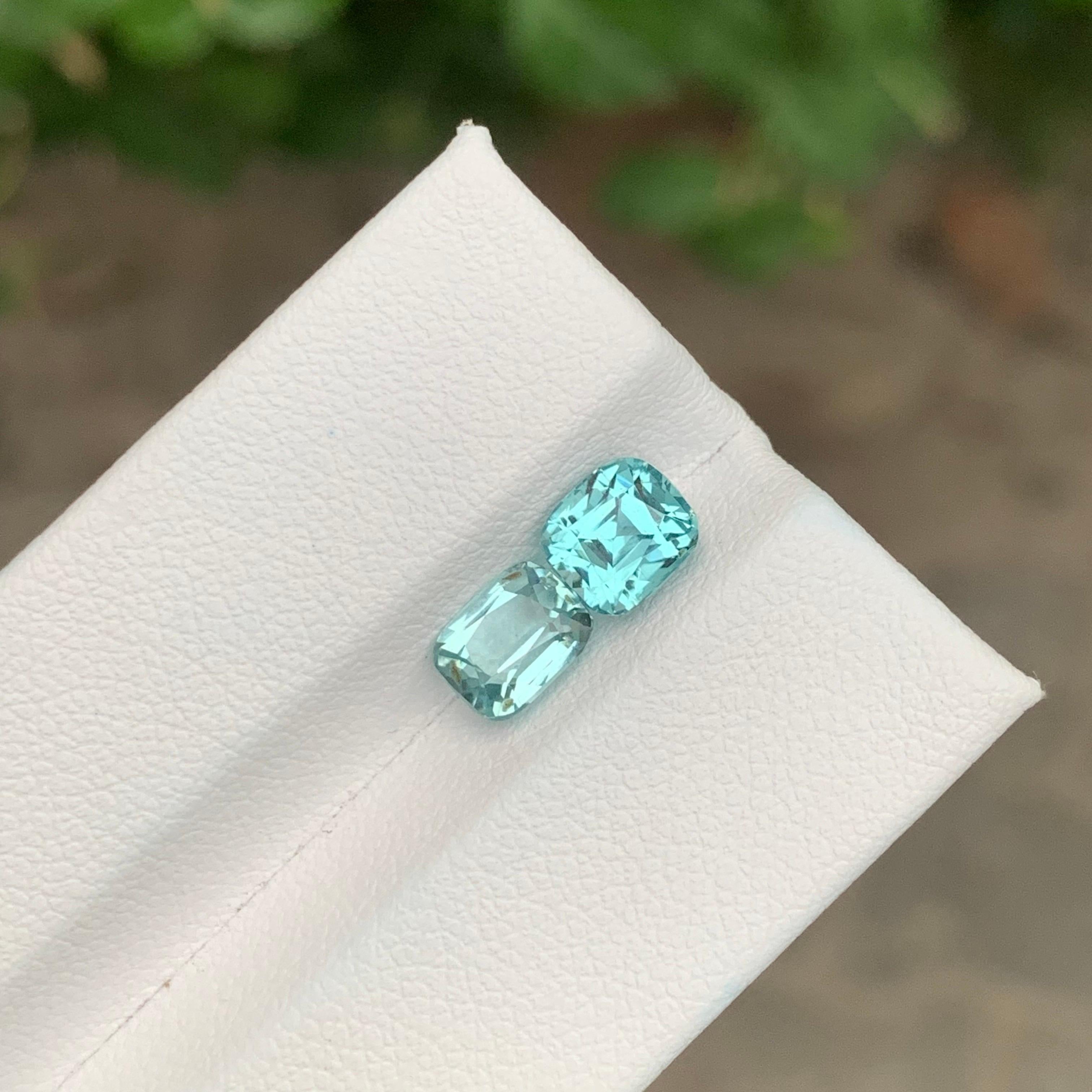 2,85 Carati Nature Dual Seafoam Tourmaline sciolto Gemma dell'Afghanistan in vendita 2