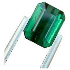 2.85 Carat Natural Loose Green Tourmaline Emerald Shape Gem From Earth Mine
