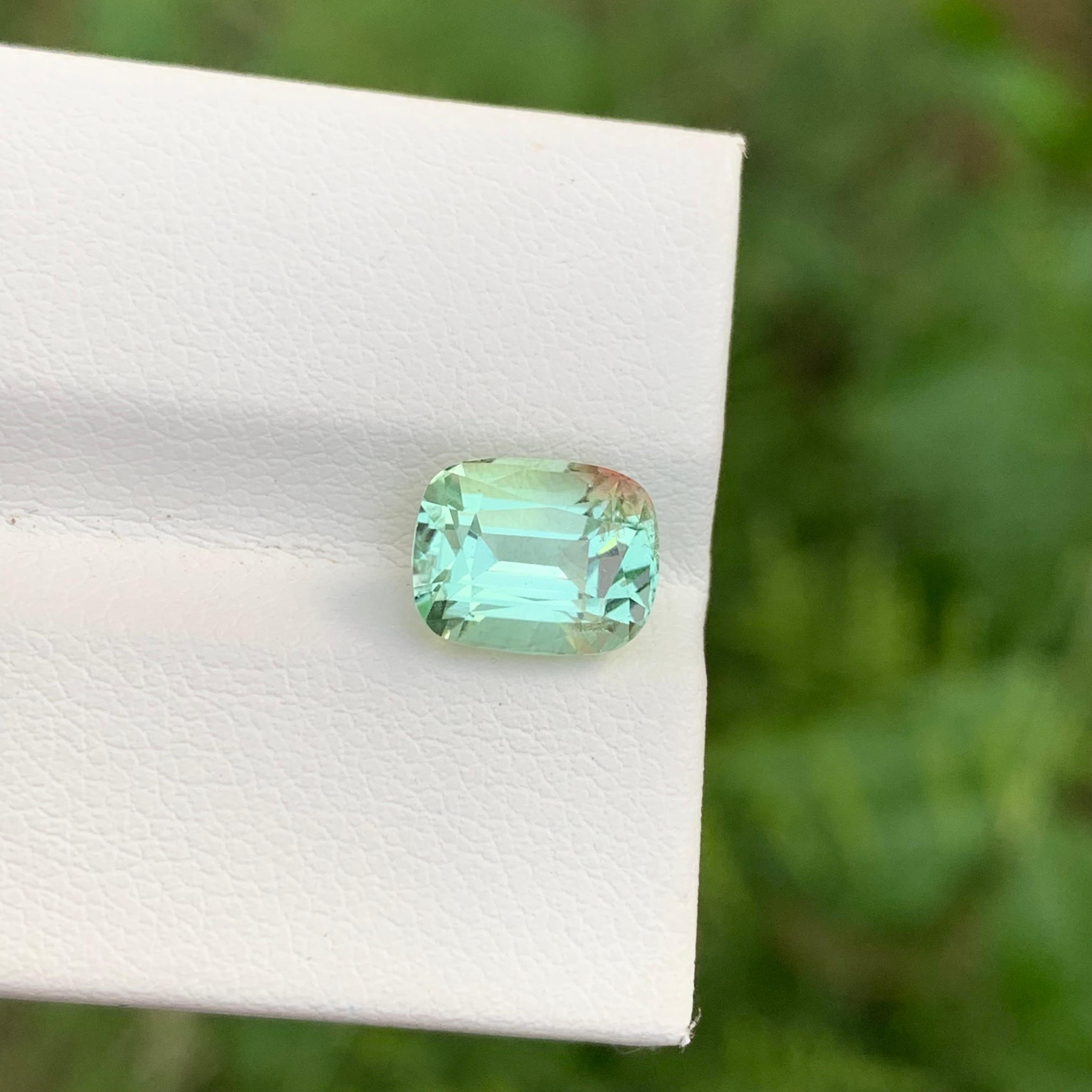 2.85 Carat Natural Loose Mint Tourmaline With Pink Dot Gemstone For Ring 1