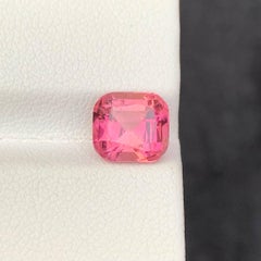 2.85 quilates de turmalina rosa melocotón natural suelta talla cojín gema afgana